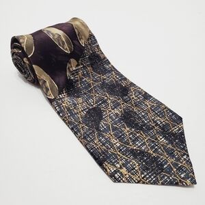 Chez Roffe Multicolor Geometric Pattern Men's American Silk Necktie 56x4"